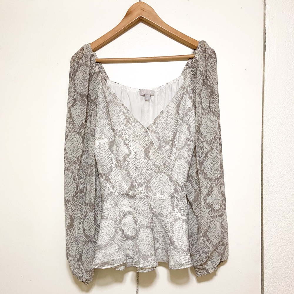 Women's Snake Print Blouse